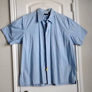 Structure Men's Collared Dress Shirt Short Sleeve Size Lt. Blue Size XL